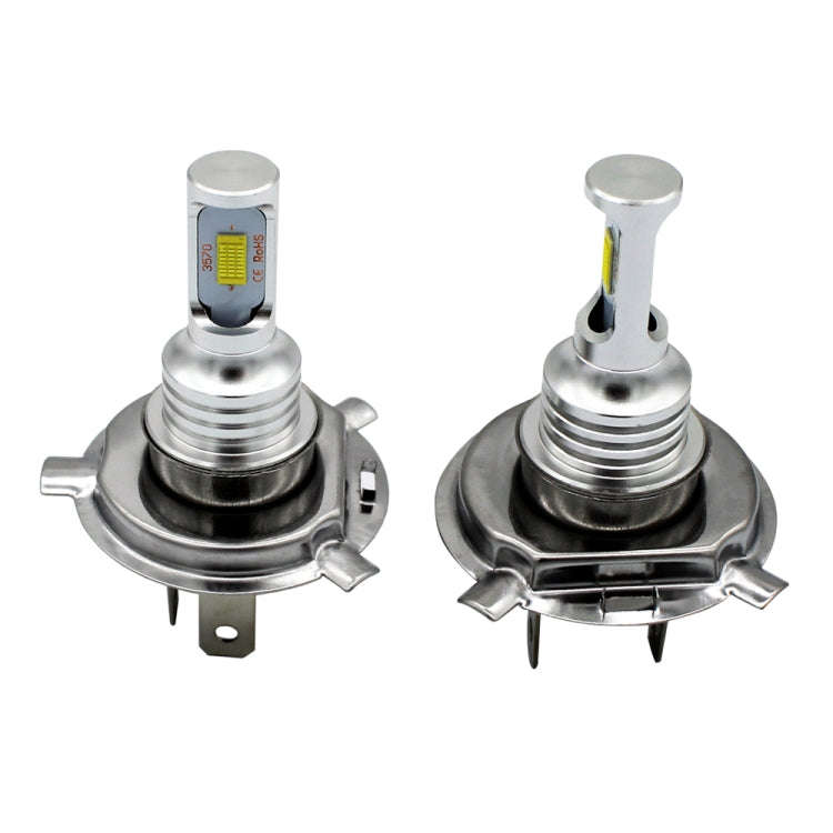 2 PCS H4 72W 1000LM 6000-6500K Super Bright White Light Car Fog LED Bulbs, DC 12-24V (White Light)