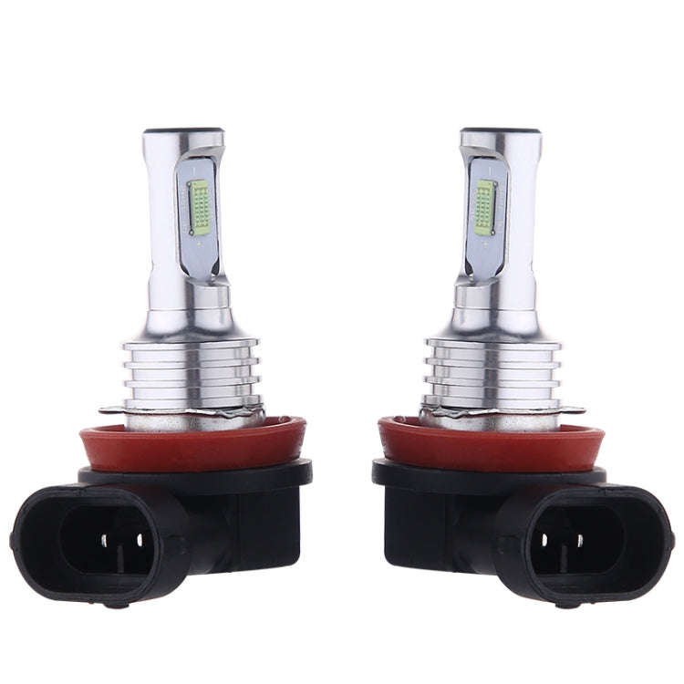 2 PCS H8/H11 72W 1000LM 6000-6500K Super Bright White Light Car Fog LED Bulbs, DC 12-24V (Ice Blu...