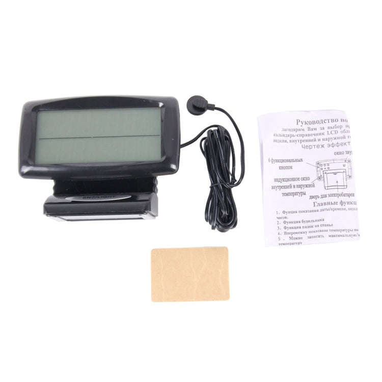 SH-350-2 Multi-Function Digital Temperature Thermometer Alarm Clock LCD Monitor Battery Meter Det...