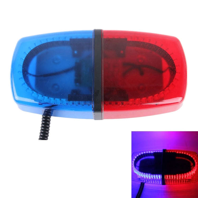 25W 240 LEDs Red Light + Blue Light Waterproof Strobe Light Dome Warning Light, DC 12V Wire Le...