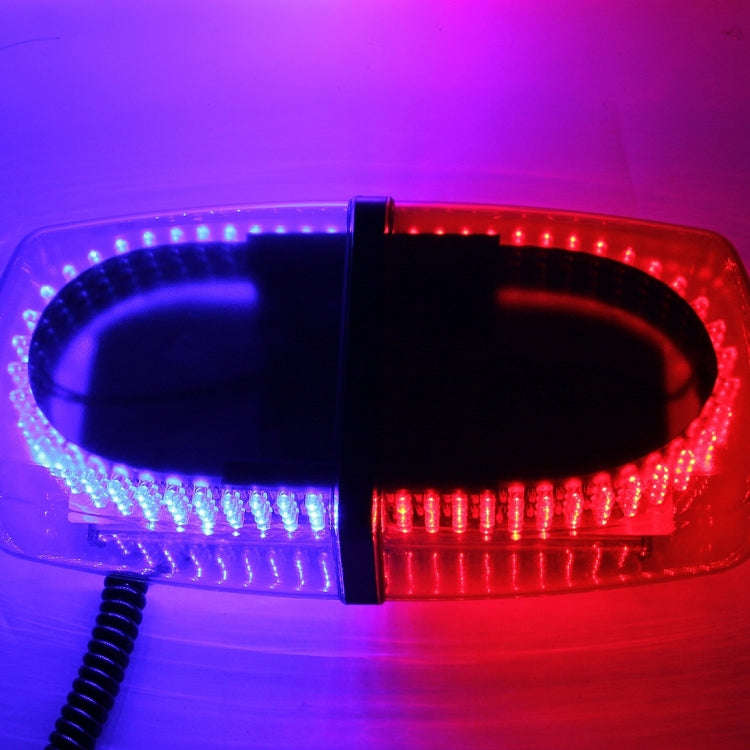 25W 240 LEDs Red Light + Blue Light Waterproof Strobe Light Dome Warning Light, DC 12V Wire Le...