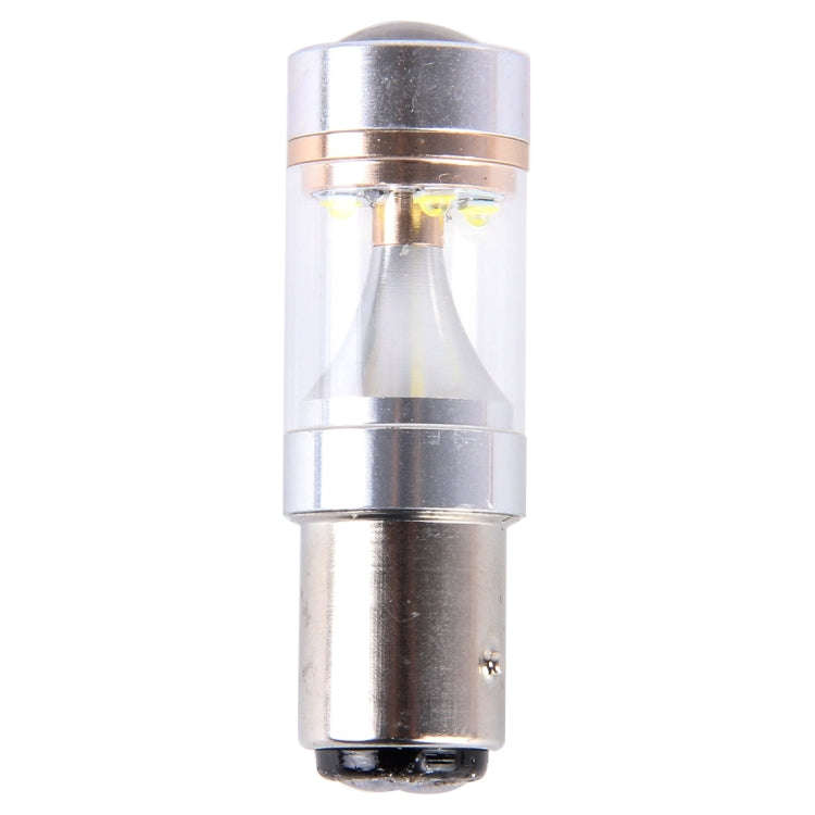 2 PCS 1157/BAY15D 30W 350 LM 6000K White Light 6 LED Canbus Car Brake Light Bulb, DC 12V