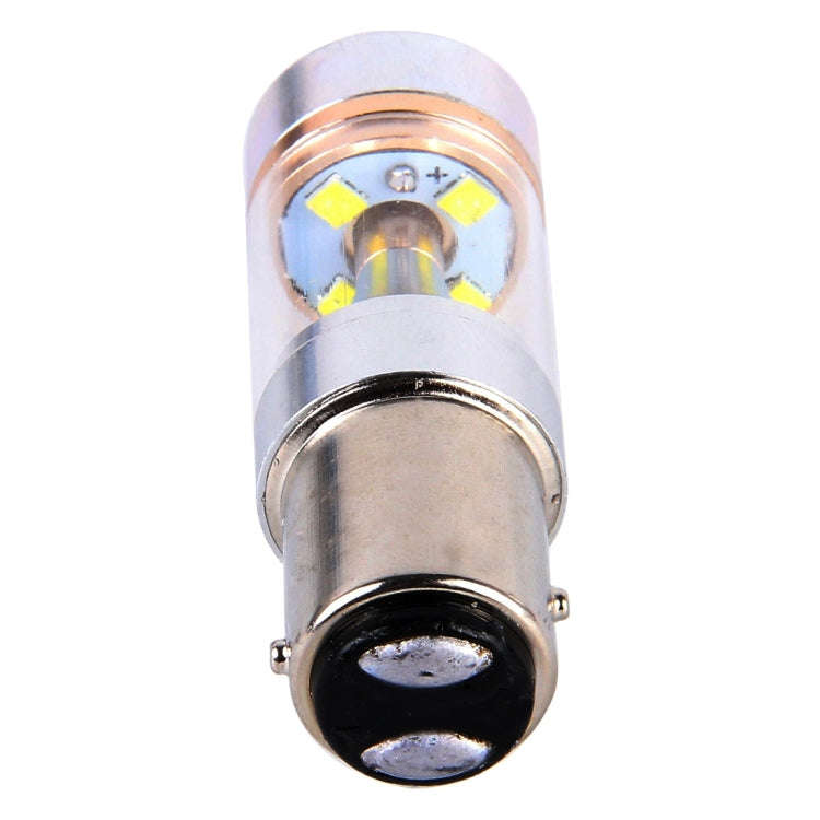 2 PCS 1157/BAY15D 30W 350 LM 6000K White Light 6 LED Canbus Car Brake Light Bulb, DC 12V