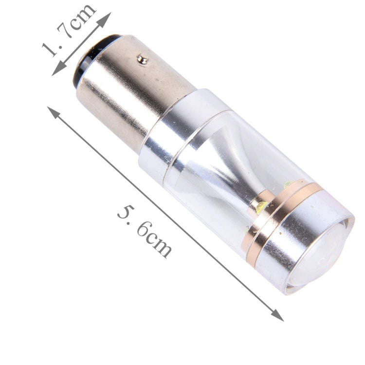 2 PCS 1157/BAY15D 30W 350 LM 6000K White Light 6 LED Canbus Car Brake Light Bulb, DC 12V