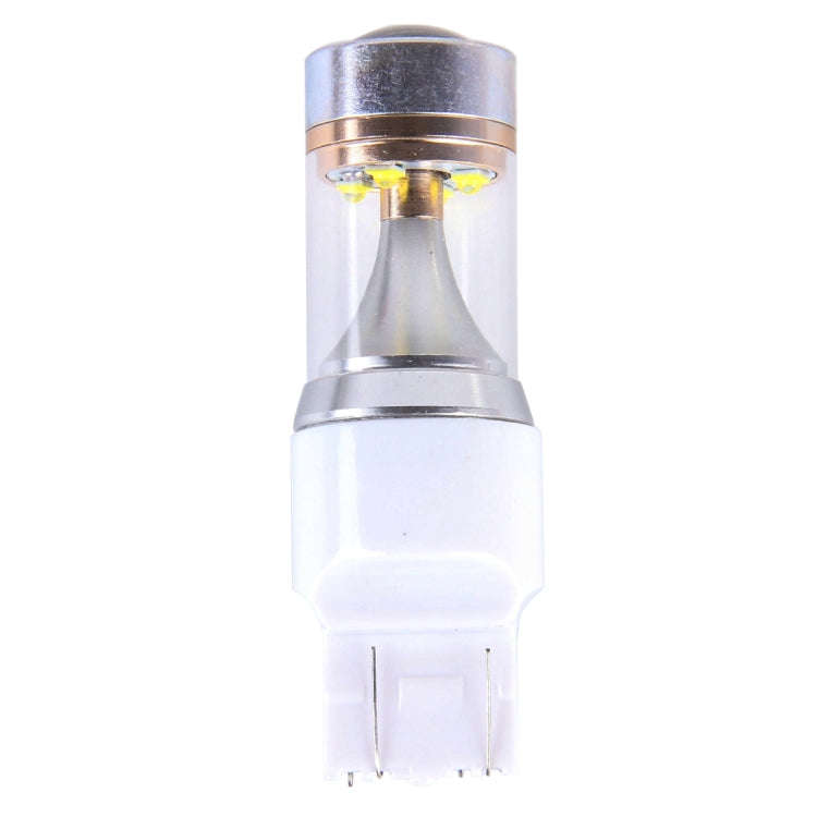 2 PCS T20/7443 350 LM 6000K Dual Wires 30W White Light 6 LED Canbus Car Brake Light Bulb, DC 12V
