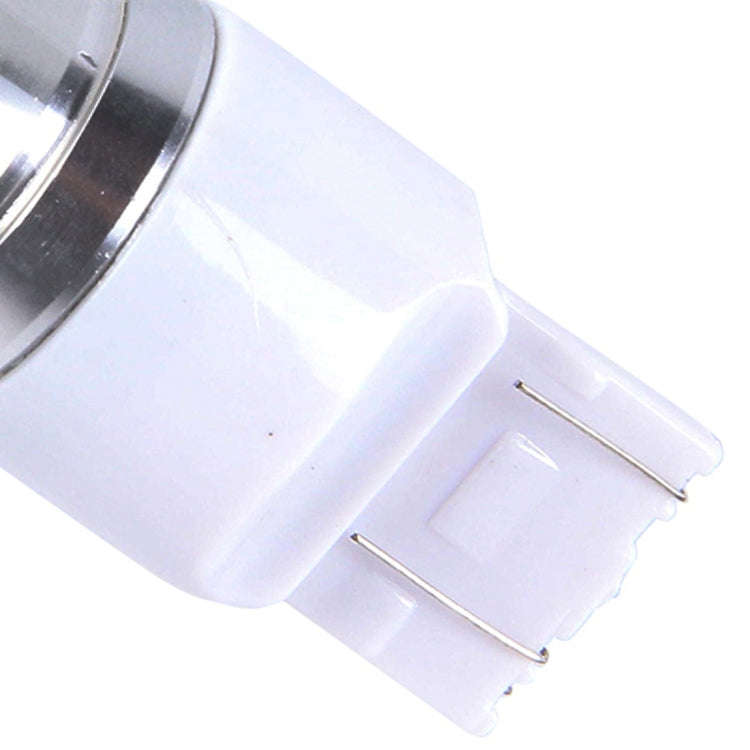 2 PCS T20/7443 350 LM 6000K Dual Wires 30W White Light 6 LED Canbus Car Brake Light Bulb, DC 12V