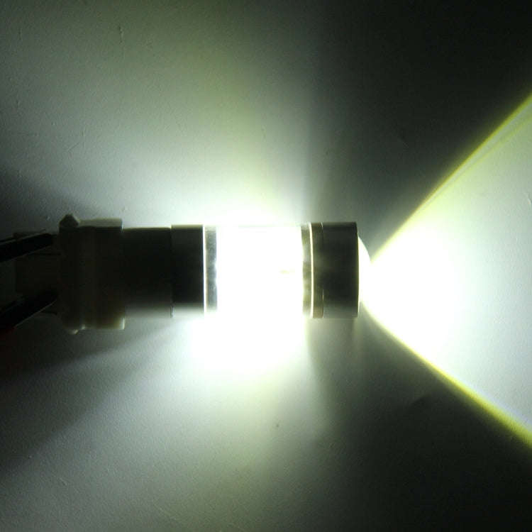 2 PCS T20/7443 350 LM 6000K Dual Wires 30W White Light 6 LED Canbus Car Brake Light Bulb, DC 12V