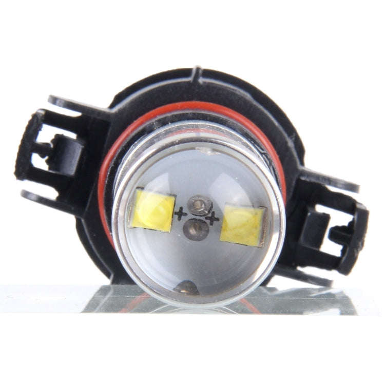 2 PCS H16 30W 350LM 6000K White Light 6 LED Car Fog Light Bulb, DC 12V