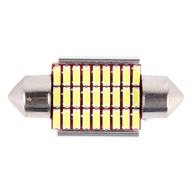 2 PCS DC 12V 6W 36MM Bicuspid Car Door Lamps Registration Mark light Dashboard Dome Door Lights L...