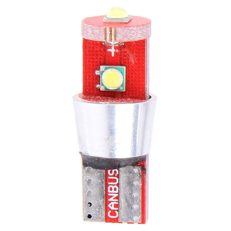 2 PCS T10 800 LM 6000K 10W 3 LED White Light Clearance Light.DC 12V.