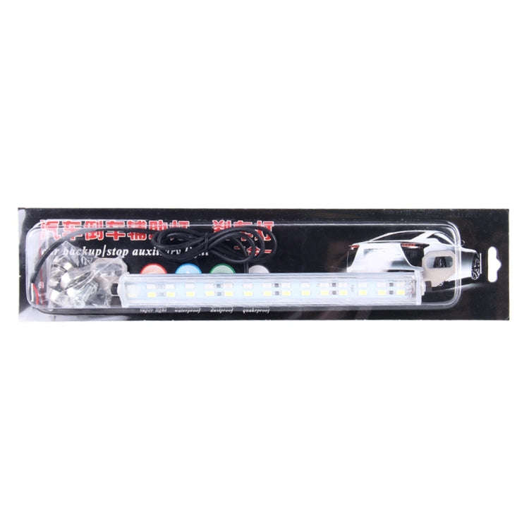 10W 30 LED SMD 2835 White Light + Red Light Car Backup Auxiliary Light Brake Light, DC 12V Cable ...
