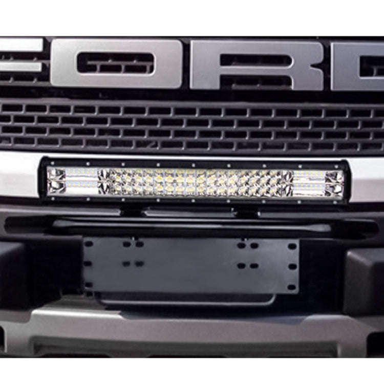 Universal License Plate Bumper Frame for Off-Road Jeep LED Work Light Bar Mounting Bracket with F...
