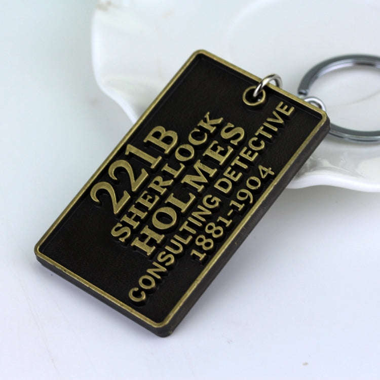 Detective Sherlock 221B Key Chain Car Key Ring Multi-functional Tool Key Holder Key Chains Rings ...