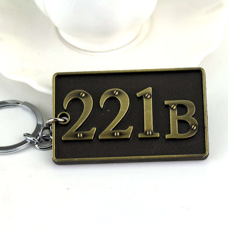 Detective Sherlock 221B Key Chain Car Key Ring Multi-functional Tool Key Holder Key Chains Rings ...
