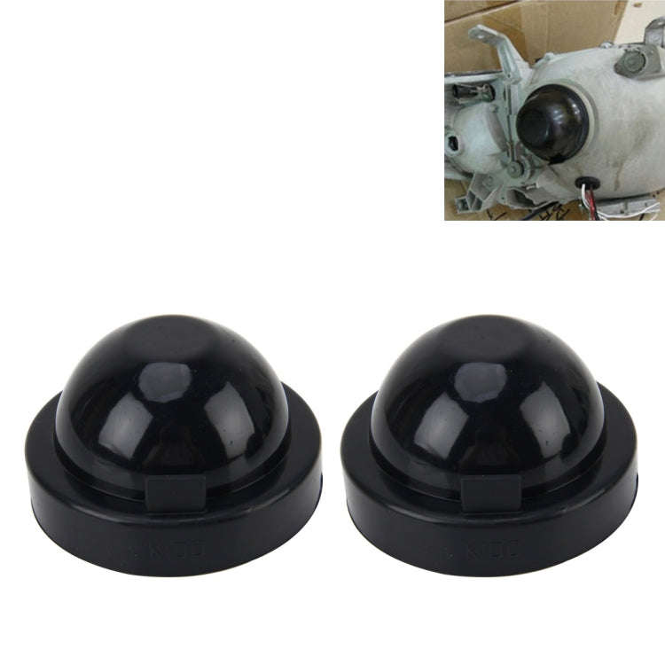 2 PCS K100 Universal Car LED Headlight HID Xenon Lamp Silicone Dust Cover Seal Caps Car Dust Cove...