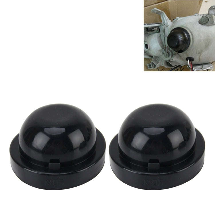 2 PCS K105 Universal Car LED Headlight HID Xenon Lamp Silicone Dust Cover Seal Caps Car Dust Cove...