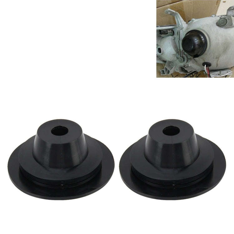 2 PCS Universal Car LED Headlight HID Xenon Lamp Silicone Dust Cover Seal Caps LED Headlight Seal...