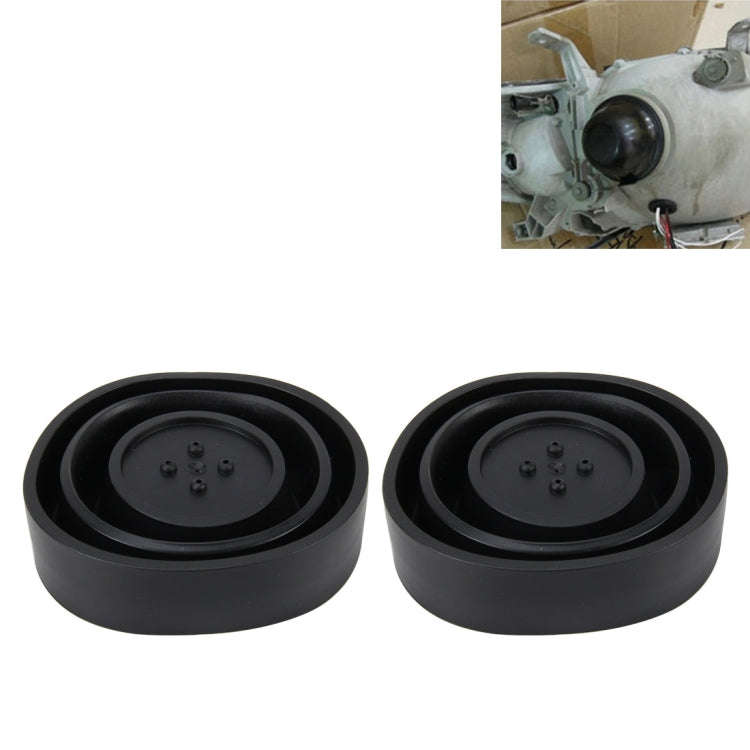 2 PCS Universal Car LED Headlight HID Xenon Lamp Silicone Dust Cover Seal Caps LED Headlight Seal...