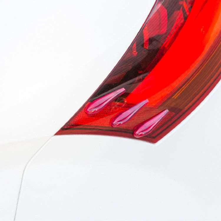 6 PCS Universal Resin Rear Spoiler Car Auto Rear Spoiler Exterior Rear Spoiler Kit Car Crash Stri...