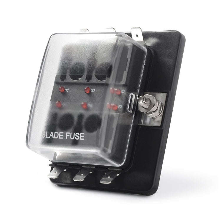 Universal 6 Way Fuse Box Block Fuse Holder Box Car Vehicle Circuit Automotive Blade Tool 6 Way Fu...