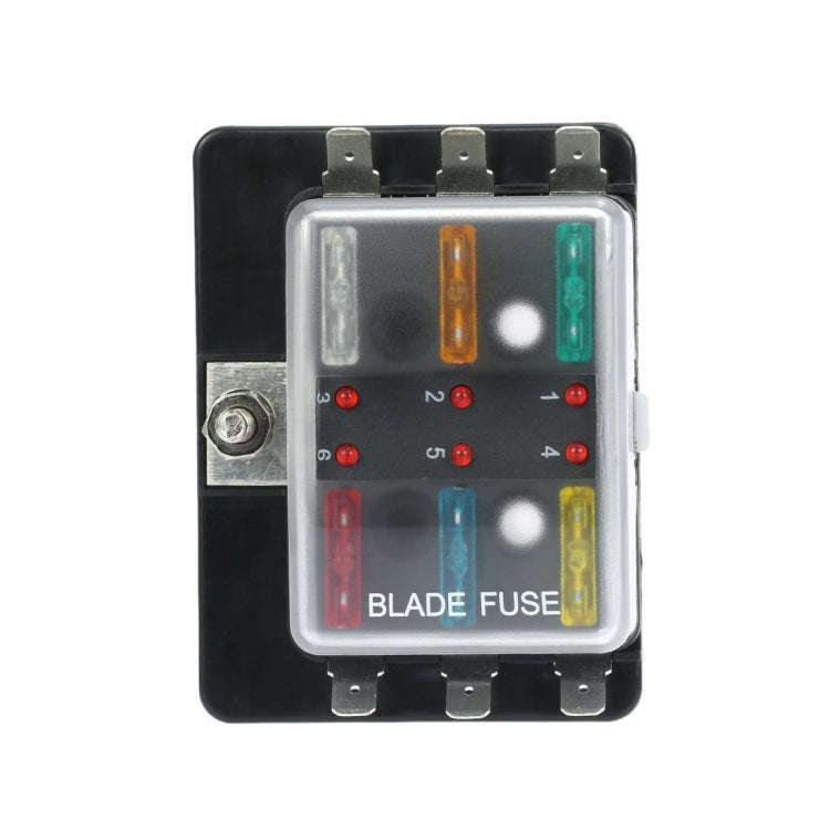 Universal 6 Way Fuse Box Block Fuse Holder Box Car Vehicle Circuit Automotive Blade Tool 6 Way Fu...