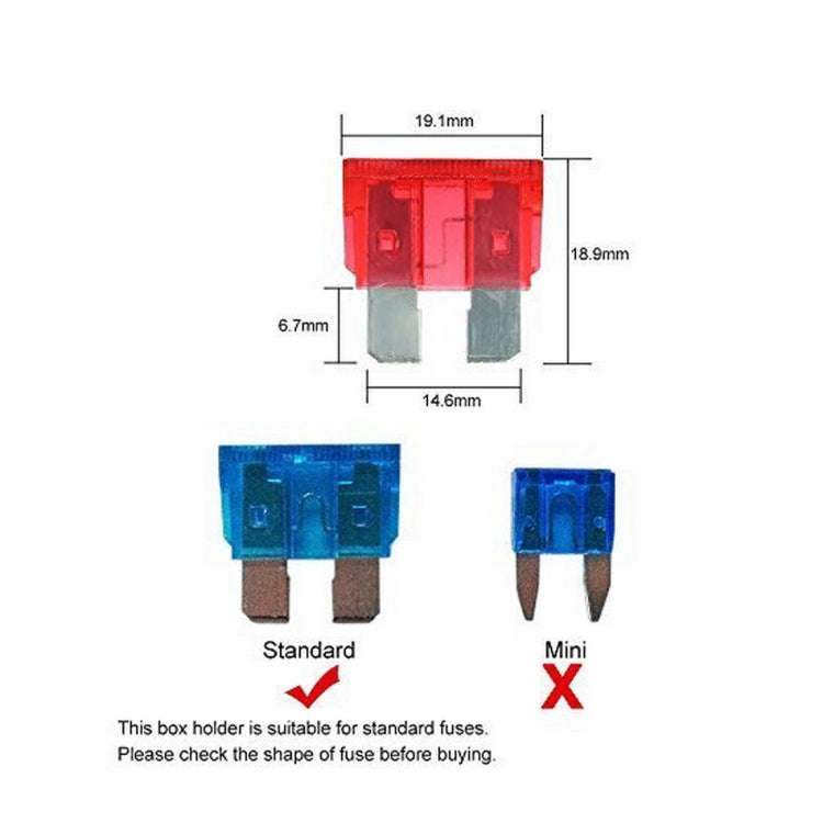 Universal 6 Way Fuse Box Block Fuse Holder Box Car Vehicle Circuit Automotive Blade Tool 6 Way Fu...