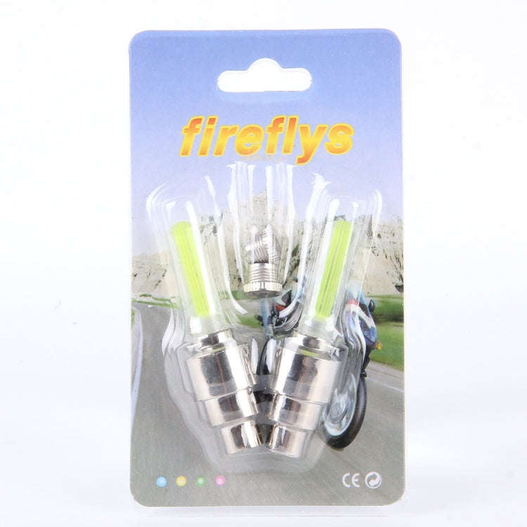 2 PCS Wheel Tyre Lamp With Battery for Car / Motorbike / Bike(Yellow Light)