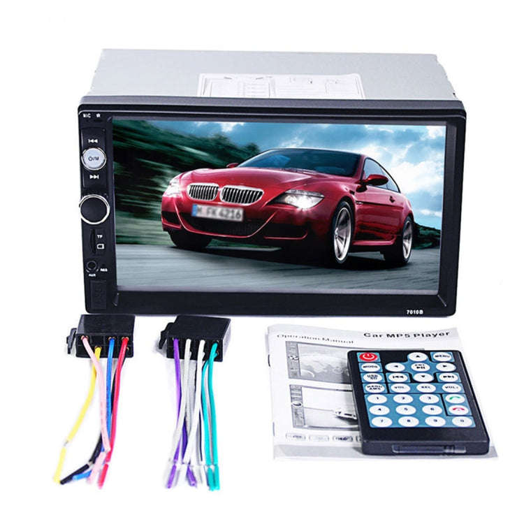 7010B HD 2 Din 7 inch Car Bluetooth Radio Receiver MP5 Player, Support FM & USB & TF Card