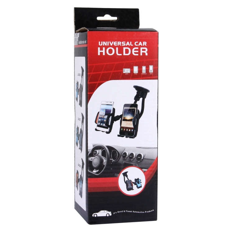 Suction Cup Couple Car Mount Holder Stand Suction Bracket with Adjustable Goose Neck for GPS & PD...