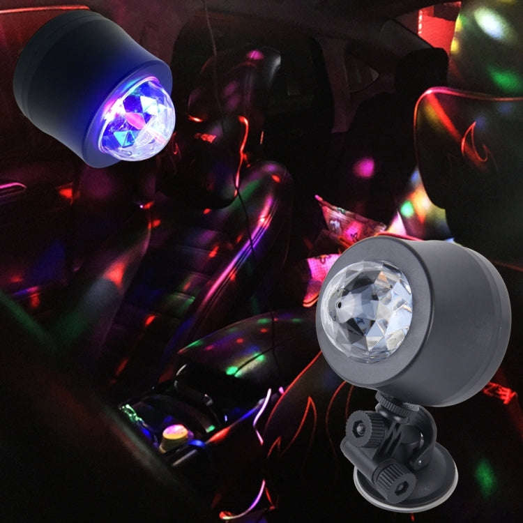 5V 6W Colorful Car Decoration DJ Light Sound Activated Rotating Strobe Effect Atmosphere Light St...