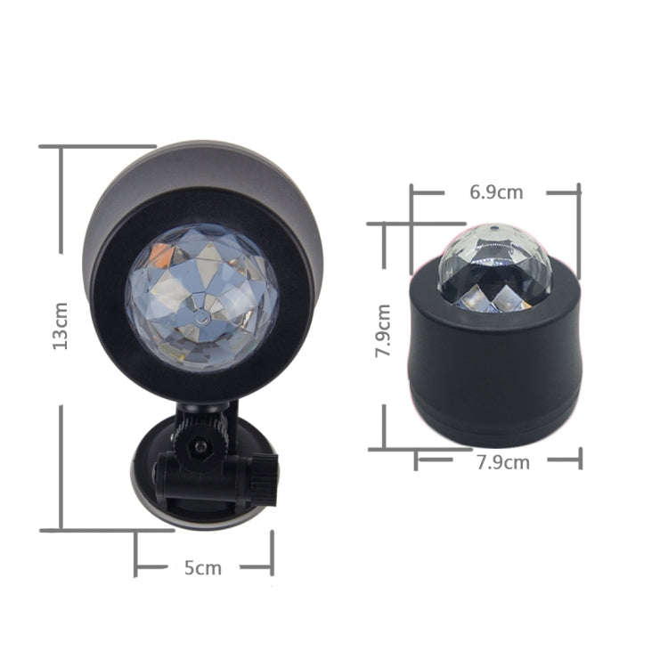 5V 6W Colorful Car Decoration DJ Light Sound Activated Rotating Strobe Effect Atmosphere Light St...