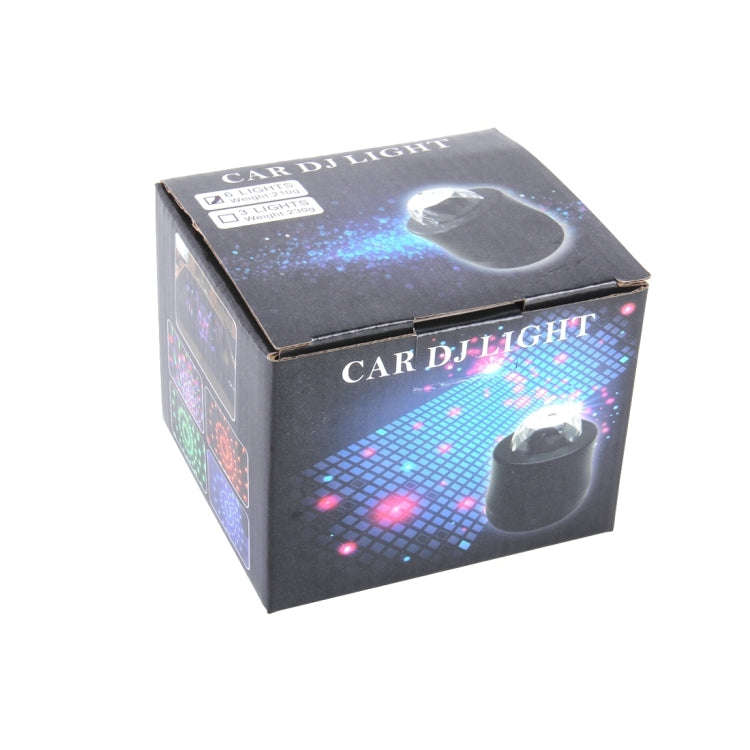 5V 6W Colorful Car Decoration DJ Light Sound Activated Rotating Strobe Effect Atmosphere Light St...