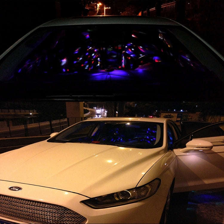 5V 6W Colorful Car Decoration DJ Light Sound Activated Rotating Strobe Effect Atmosphere Light St...