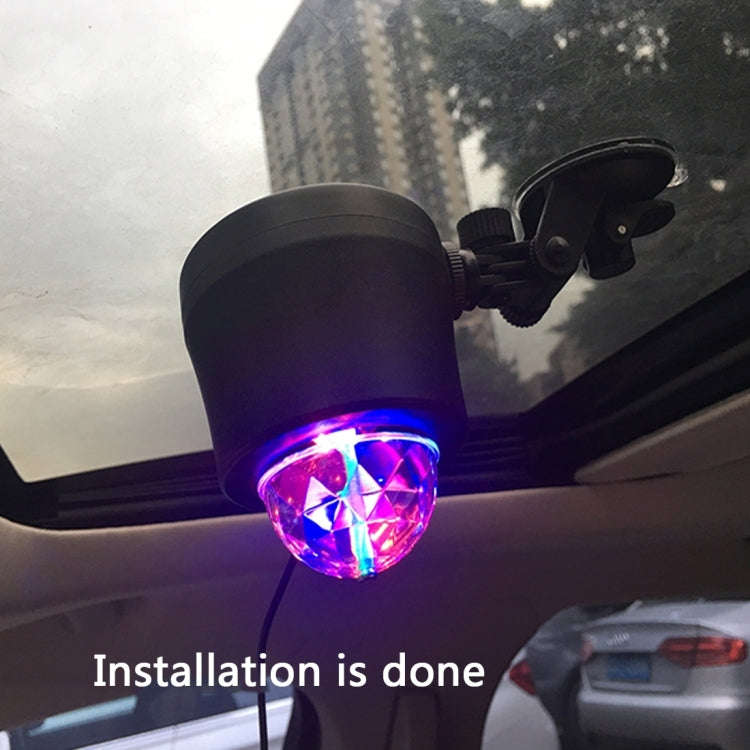 5V 6W Colorful Car Decoration DJ Light Sound Activated Rotating Strobe Effect Atmosphere Light St...