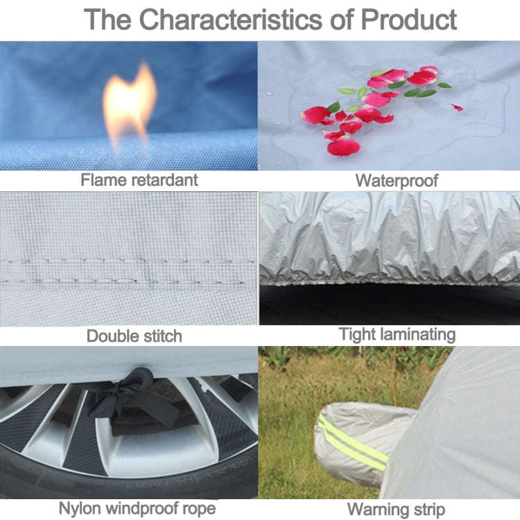 Oxford Cloth Anti-Dust Waterproof Sunproof Flame Retardant Breathable Indoor Outdoor Full Car Cov...