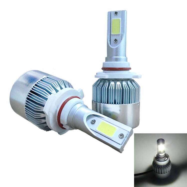 2pcs 9005 18W 1800LM 6000K Waterproof IP68 Car Auto LED Headlight with 2 COB LED Lamps, DC 9-36V(...