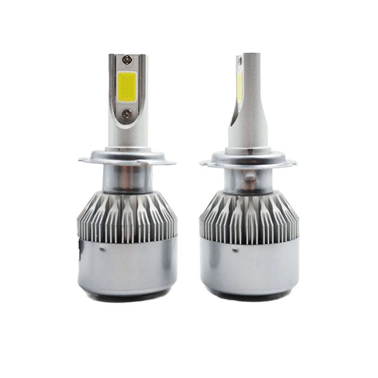 2pcs H7 18W 1800LM 6000K Waterproof IP68 Car Auto LED Headlight with 2 COB LED Lamps, DC 9-36V(Wh...