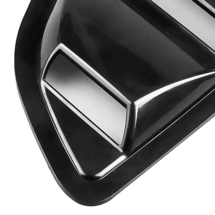 2 PCS Carbon Fiber Painted Panel Side Window Louver Cover Cooling Panel Trim Set for Ford Mustang...