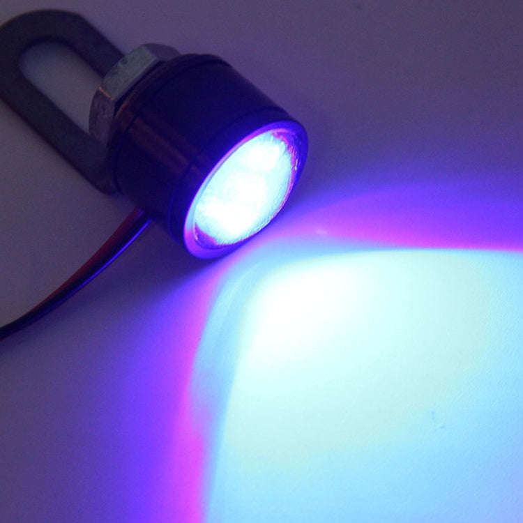 2 PCS 12V 3W Eagle Eyes LED Light For Motorcycle Wire Length: 45cm(Blue Light)