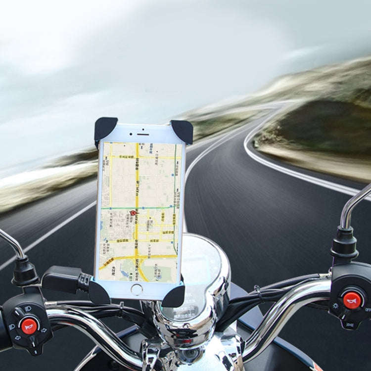 Universal 360 Degrees Free Rotation ABS Motorcycle Phone Bracket Mountain Bike Navigation Bracket...