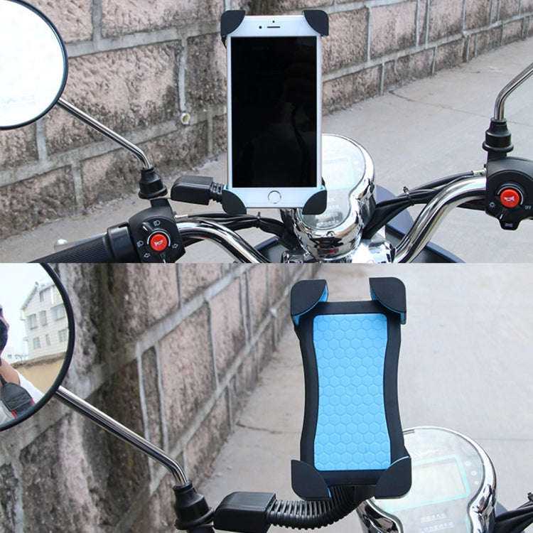 Universal 360 Degrees Free Rotation ABS Motorcycle Phone Bracket Mountain Bike Navigation Bracket...