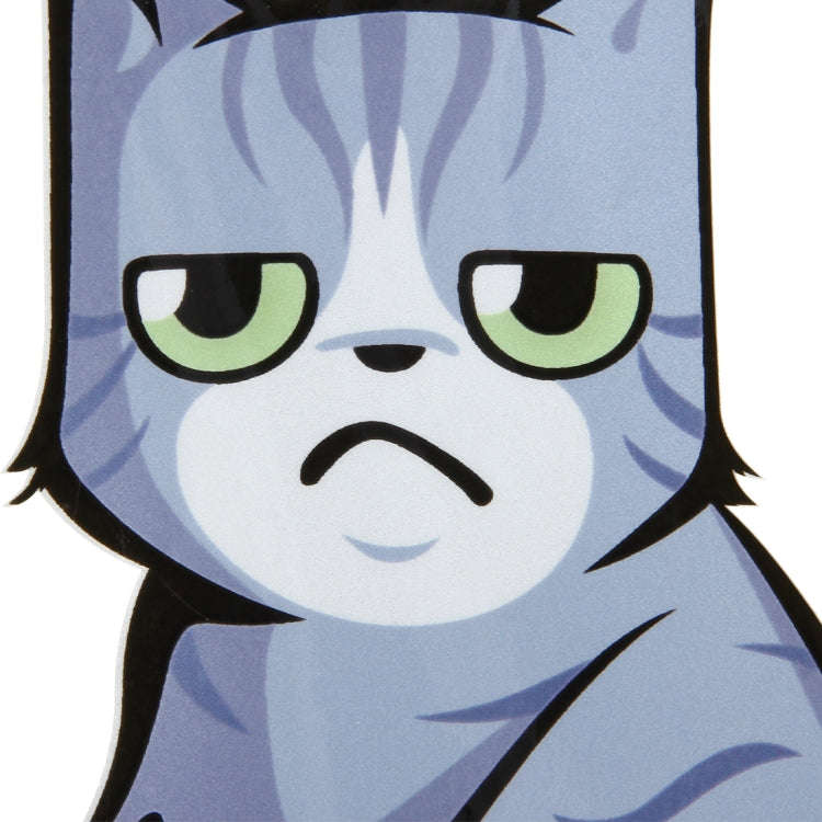 Vehicle Car Rear Windshield Window Wiper Reflective Self-Adhesive Frowning Cat Moving Tail Vinyl ...