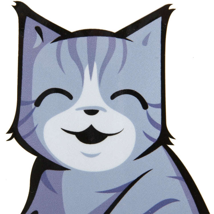 Vehicle Car Rear Windshield Window Wiper Reflective Self-Adhesive Smiling Cat Moving Tail Vinyl D...