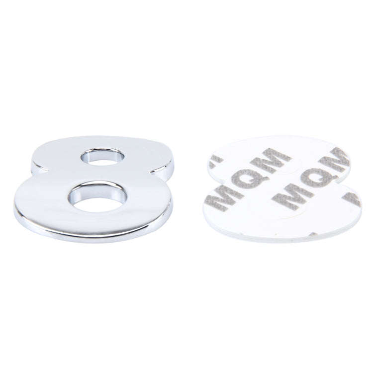Car Vehicle Badge Emblem 3D Number Eight Self-adhesive Sticker Decal, Size: 3.6*4.5*0.5cm