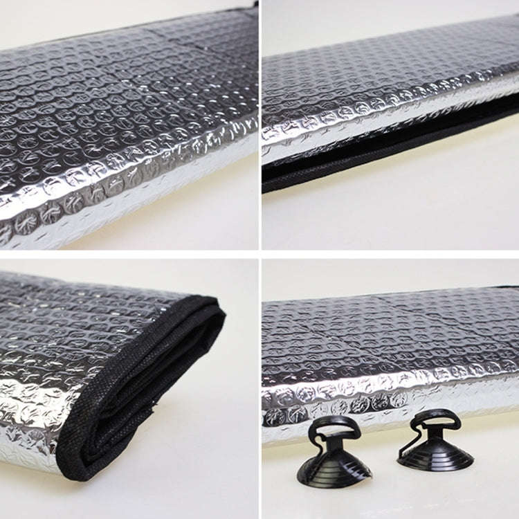 Silver Aluminum Foil Sun Shade Car Windshield Visor Cover Block Front Window Sunshade UV Protect,...