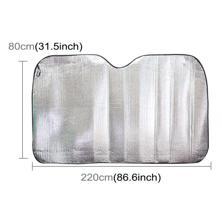 Silver Aluminum Foil Sun Shade Car Windshield Visor Cover Block Front Window Sunshade UV Protect,...