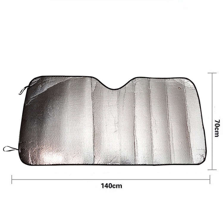 Silver Aluminum Foil Sun Shade Car Windshield Visor Cover Block Front Window Sunshade UV Protect,...