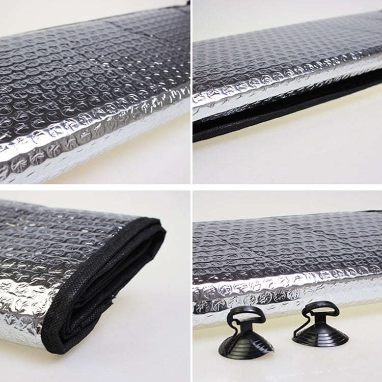 Silver Aluminum Foil Sun Shade Car Windshield Visor Cover Block Front Window Sunshade UV Protect,...