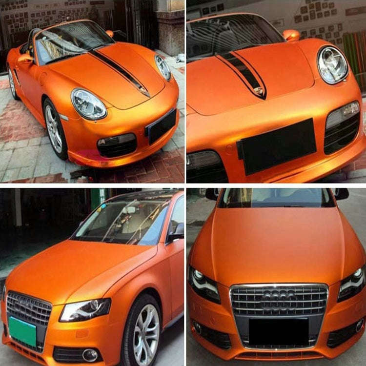 1.52 * 0.5m Waterproof PVC Wire Drawing Brushed Chrome Vinyl Wrap Car Sticker Automobile Ice Film...