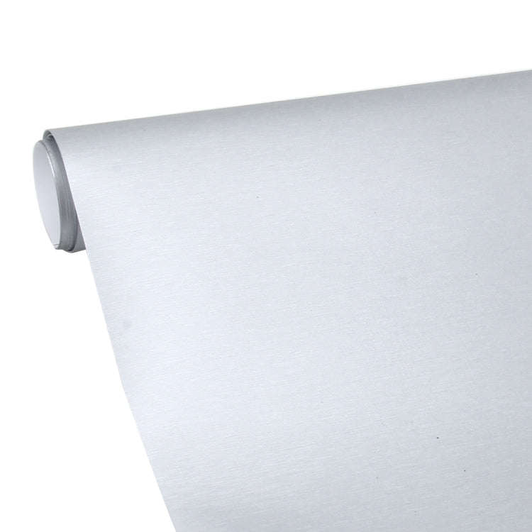 1.52 * 0.5m Waterproof PVC Wire Drawing Brushed Chrome Vinyl Wrap Car Sticker Automobile Ice Film...